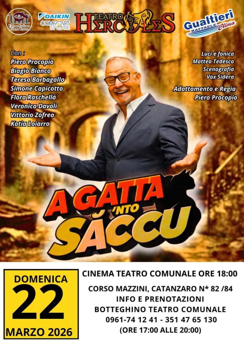 “A gatta nto saccu” con Piero Procopio