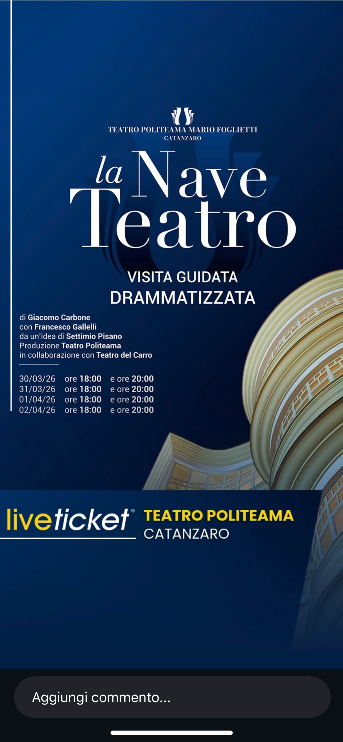 La Nave Teatro – Visita guidata drammatizzata