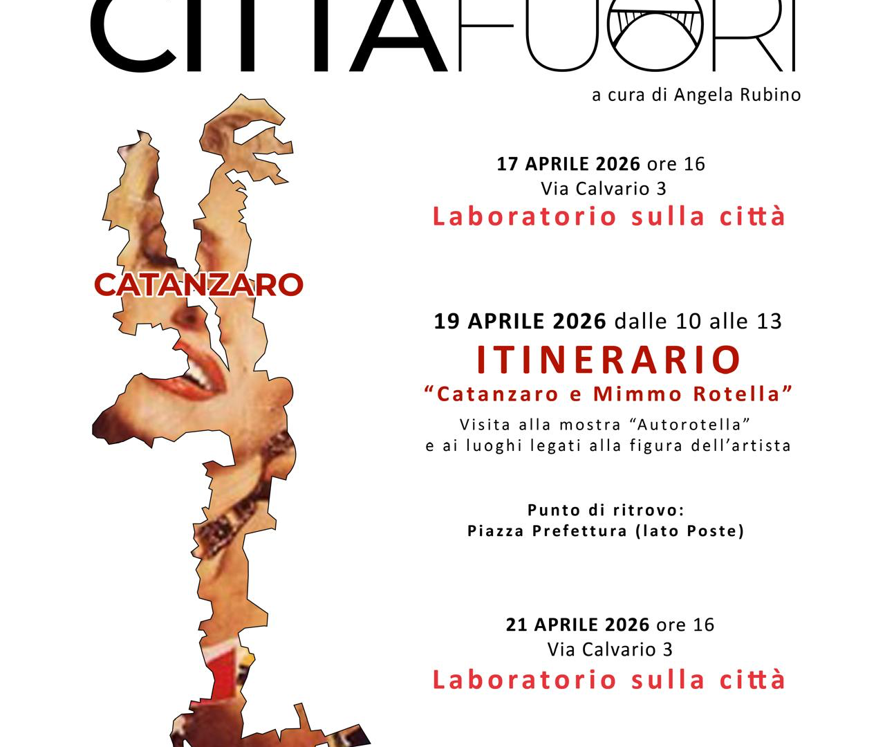 Immagine dell'evento Città Fuori – Catanzaro e Mimmo Rotella
