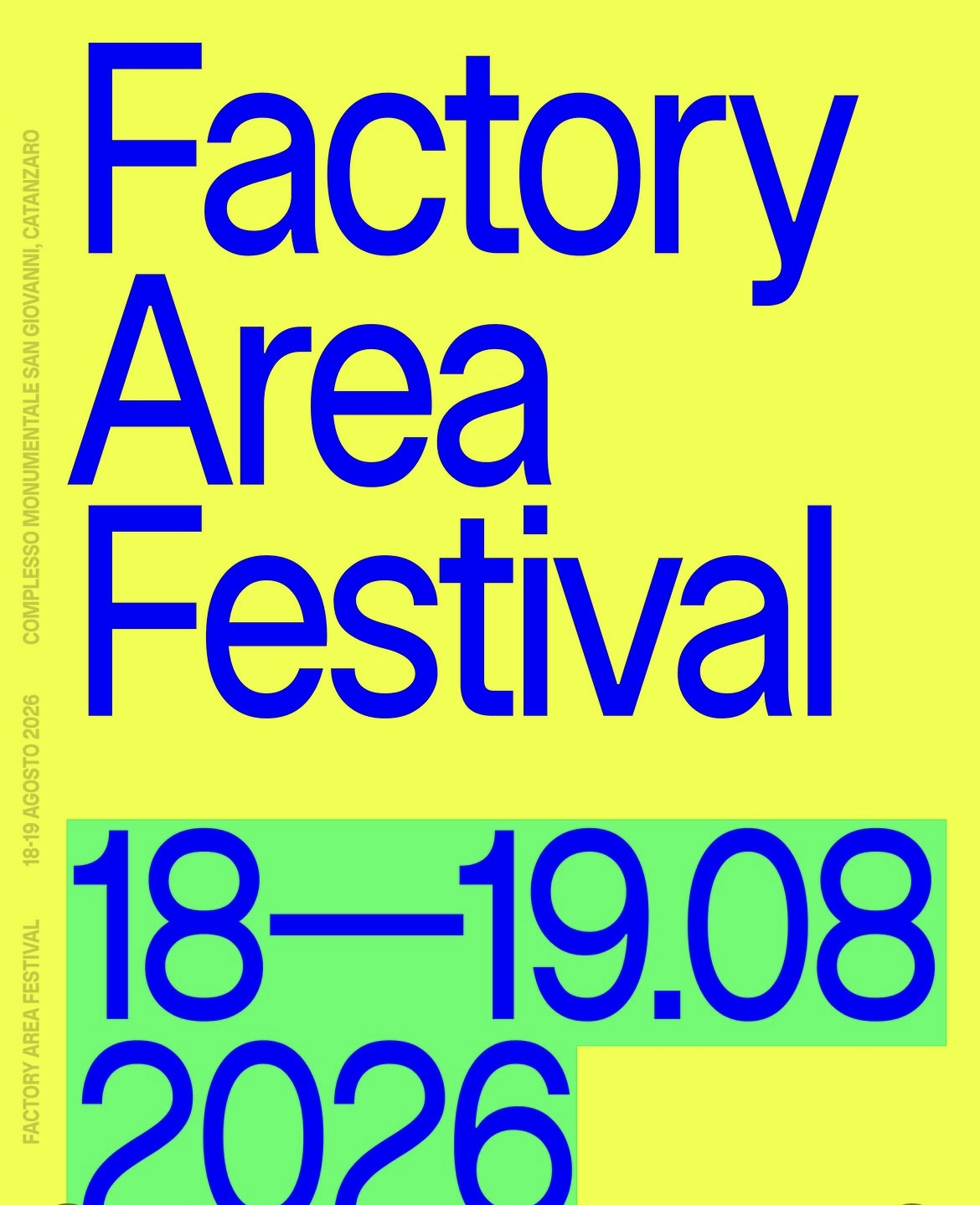 Immagine dell'evento: Factory Area Festival – VI Edizione