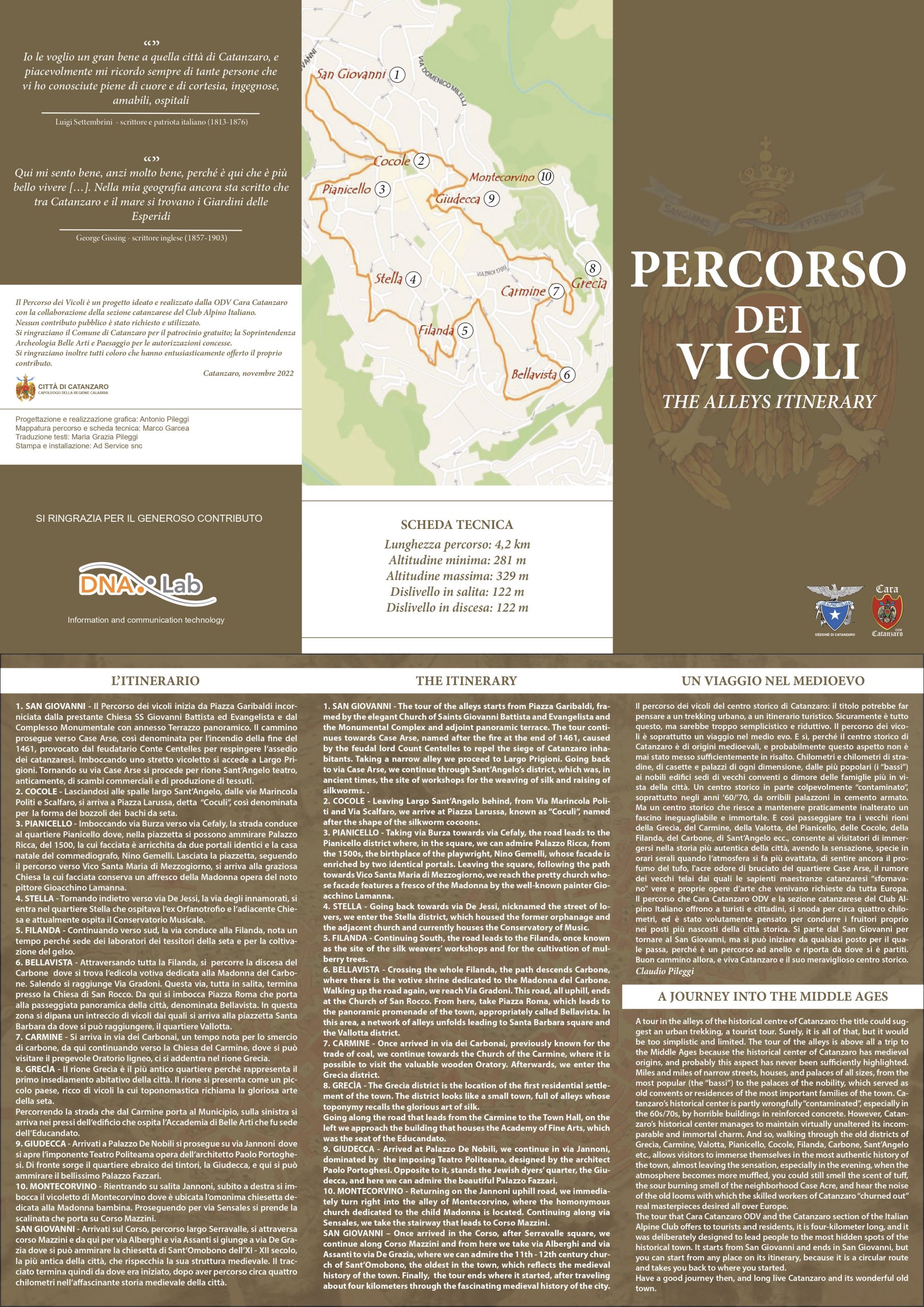 Il Percorso dei Vicoli della città di CATANZARO. Un viaggio nel medioevo